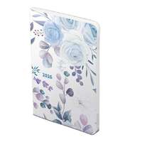 Kalendart Naptár Kft. TopTimer Határidőnapló 2026, F012 B6 FLEXI (Heti beoszt.) KÉK RÓZSA