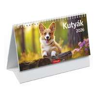 Kalendart Naptár Kft. TopTimer T058 Álló asztali naptár 2026, KUTYÁK