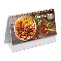 Kalendart Naptár Kft. TopTimer T058 Álló asztali naptár 2026, ÉTELRECEPTEK