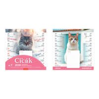 Kalendart Naptár Kft. TopTimer Falinaptár 2026, T090, mágneses CICÁK