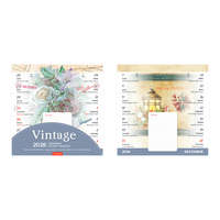 Kalendart Naptár Kft. TopTimer Falinaptár 2026, T090, mágneses VINTAGE