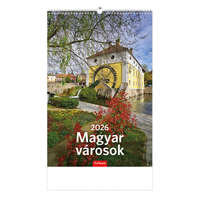 Kalendart Naptár Kft. TopTimer Falinaptár 2026, T094 MAGYAR VÁROSOK