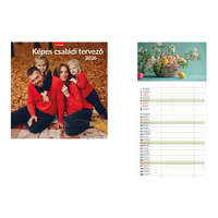 Kalendart Naptár Kft. TopTimer Falinaptár 2026, T098 KÉPES CSALÁDI TERVEZŐ