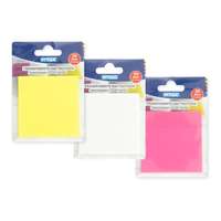Stylex öntap. jegyzettömb, 75x75mm, 50 lap, félig átlátszó, írható, 3 féle (5)