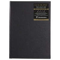 Clairefontaine CLF vázlatkönyv (14,8x21 cm, 140 g/m2, 64 lap) goldline/ fekete