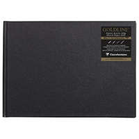 Clairefontaine CLF vázlatkönyv (21x14,8 cm, 140 g/m2, 64 lap, fekvő) goldline/ fekete
