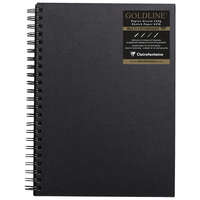 Clairefontaine CLF vázlatkönyv (21x29,7 cm, 140 g/m2, 64 lap, spirálos) goldline/ fekete