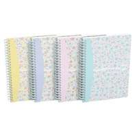 Oxford Spirálfüzet A5/60 lap kockás Floral