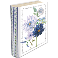 Leykam Alpina (BSB) BSB Punch Studio könyv formájú ajándékdoboz (16,5x21,5x5 cm) kék virágos (4)