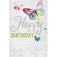 Leykam Alpina (BSB) BSB képeslap, Happy Birthday, pillangós (állvány)