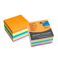 Info Notes önt.jegyzettömb, extra erős, 75x75mm, 450lap, Color Mix