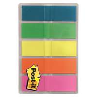 3M Hungária Kft. 3M Post-it öntapadó keskeny jelölőcímke (12,5x43,7 mm, 5x20 db) neon színek