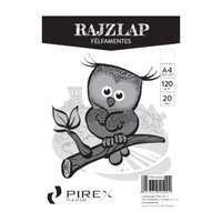 ICO Zrt. Rajzlap A/4, 120gr, 20lap PRX10004 Félfamentes