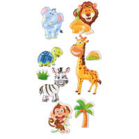 Rössler Matrica, kézzelkészített, 3D afrikai állatok