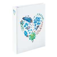 Hama Kereskedelmi Kft. 99002767 Hama fotóalbum, 10x15 cm, 200db, kék szív, Valentina