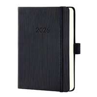 Sigel GmbH Sigel Conceptum határidőnapló, 2026, 10,8x15 cm napi, fekete