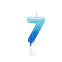 Legami számgyertya, zöld-kék 7 PARTY