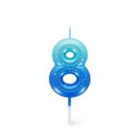 Legami számgyertya, zöld-kék 8 PARTY