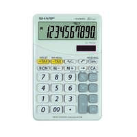 EMMI Kft. SHARP asztali számológép, 10 számjegyes, napelemes, fehér