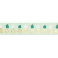 Folia mintás ragasztószalag (5m x 15mm) zöld, ananászos, Washi Tape