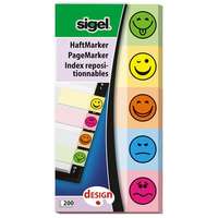 Sigel GmbH Sigel jelölőcímke, 200db, 5-féle Smile
