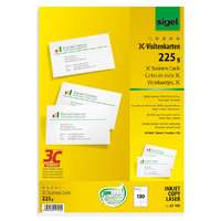 Sigel GmbH Sigel névjegykártya papír 10 lap (85x55 mm)