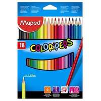 Leykam Alpina D.O.O (MAPED) Maped színes ceruza 18 db, color peps, háromszögletű