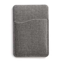 Miquelrius kártyatartó telefonra, öntapadós, 7,5x13 cm, szürke