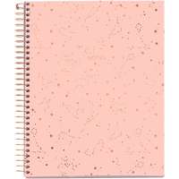 Miquelrius spirálfüzet, A5, 120 lap, négyzethálós, színregiszteres, keményfedeles, Rose
