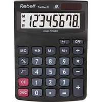 EMMI Kft. Rebell 8 számjegyes irodai számológép, elem+napelem, gyökvonás,%,+/-