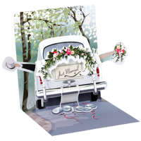 Die Werkstatt GmbH Popshots képeslap, mini, esküvői autó, Just Married