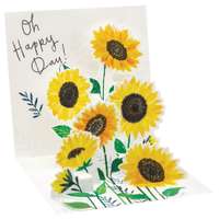 Die Werkstatt GmbH Popshots képeslap, mini, napraforgók, Oh Happy Day! Sunflower