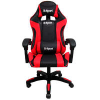 R-Sport Gamer szék, forgószék masszázs funkcióval, fekete-piros
