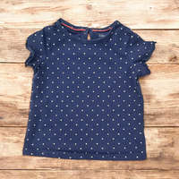 C&A Sötétkék, pöttyös felső