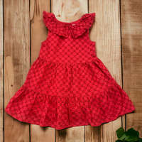 F&F Áttört mintás piros ruha