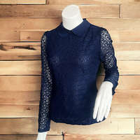 Egyéb Csipkés, kék felső