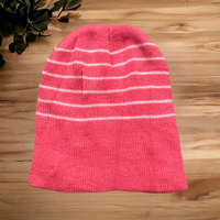 Egyéb Rózsaszín, fehér csíkos sapka