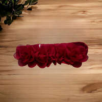 Egyéb Bordó virágos fejpánt