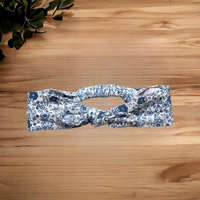 H&M Kék virágos fejpánt