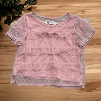 H&M Csini rózsaszín, pöttyös felső