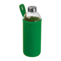 M-Collection Üveg ivópalack neoprén tokban, 1000 ml, Zöld