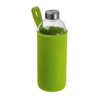 M-Collection Üveg ivópalack neoprén tokban, 1000 ml, Világos Zöld