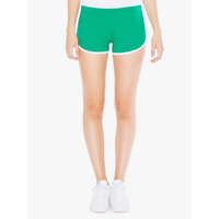 American Apparel AA7301 Női pamut short, futónadrág American Apparel, Kelly Green/White-L