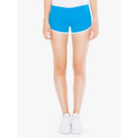 American Apparel AA7301 Női pamut short, futónadrág American Apparel, Teal/White-L