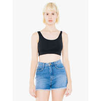 American Apparel AA8384 ujjatlan Női sztreccs pamut top American Apparel, Black-M