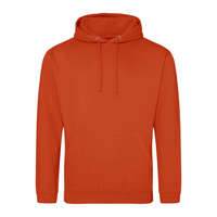Just Hoods Just Hoods Uniszex laza szabású kapucnis pulóver AWJH001, Sunset Orange-2XL