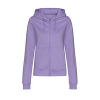 Just Hoods Just Hoods kapucnis Női pulóver, elején végig cipzárral AWJH050F, Digital Lavender-XL