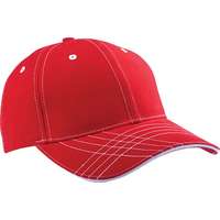 K-Up K-UP KP109 hat paneles baseball sapka, Red/White