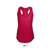 Sol&#039;S Női ujjatlan sporthátú trikó, SOL&#039;S SO00579, Red-XS