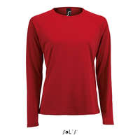 Sol&#039;S Női hosszú ujjú sport póló, SOL&#039;S SO02072, Red-2XL